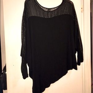 Sheer top cotton blouse